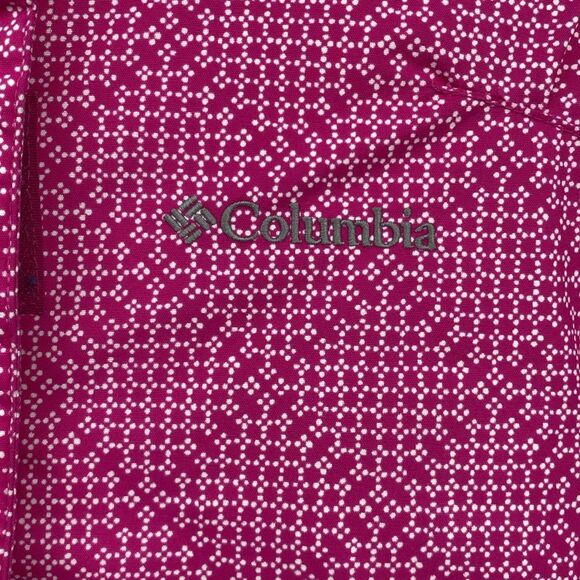 Columbia Pink Puffer Winter Coat Reflectors Hooded Girls Large 14/16 - Picture 4 of 8